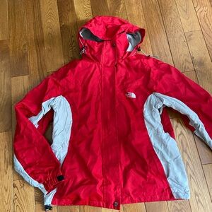 The North Face Red and Gray Ski Jacket